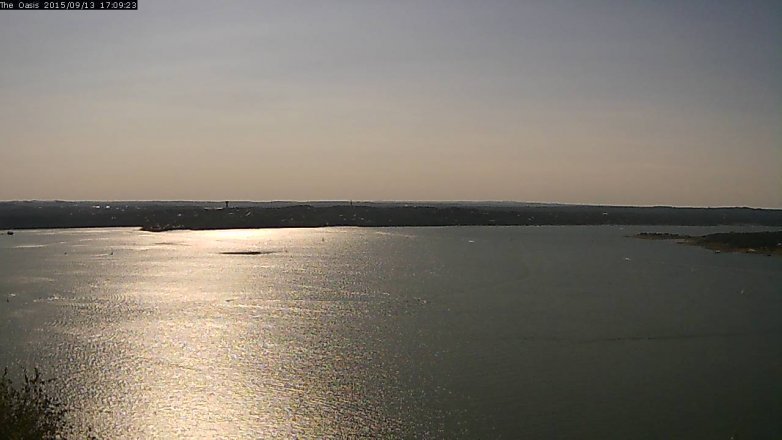 Lake Travis webcam, September 13, 2015 4:15 PM CT