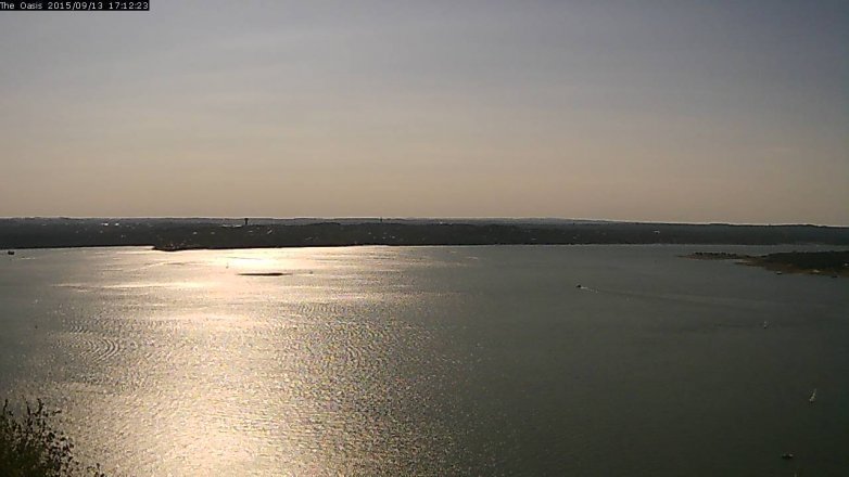 Lake Travis webcam, September 13, 2015 4:20 PM CT