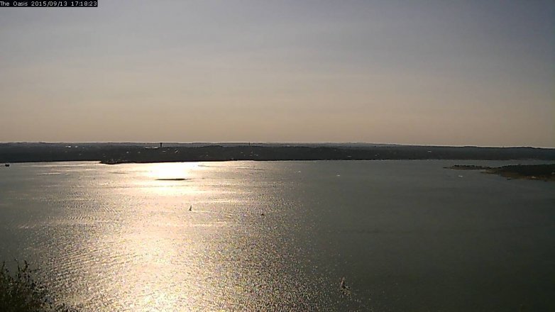 Lake Travis webcam, September 13, 2015 4:25 PM CT