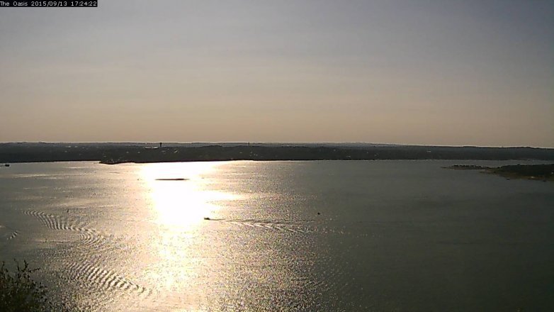 Lake Travis webcam, September 13, 2015 4:30 PM CT
