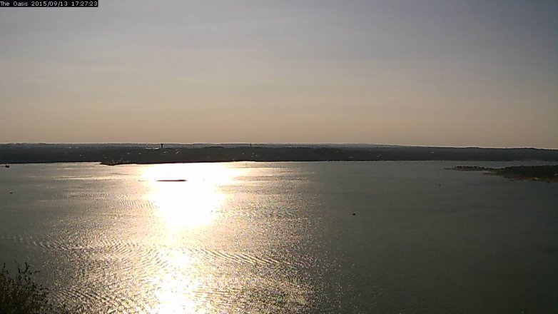 Lake Travis webcam, September 13, 2015 4:35 PM CT