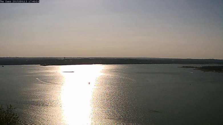 Lake Travis webcam, September 13, 2015 4:45 PM CT