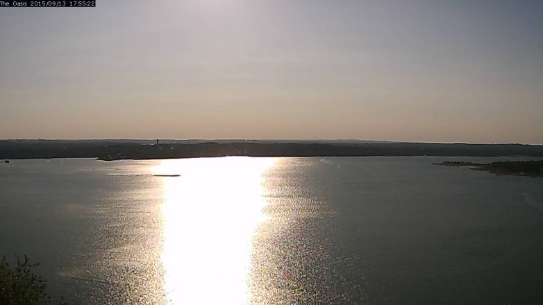 Lake Travis webcam, September 13, 2015 5:00 PM CT