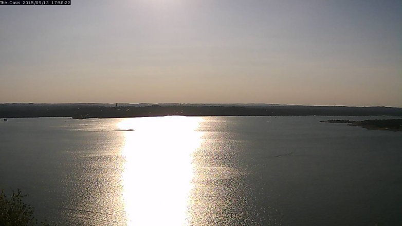 Lake Travis webcam, September 13, 2015 5:05 PM CT