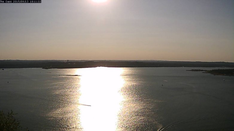 Lake Travis webcam, September 13, 2015 5:15 PM CT