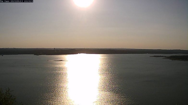 Lake Travis webcam, September 13, 2015 5:25 PM CT