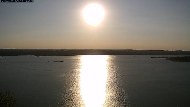 Lake Travis webcam, September 13, 2015 5:50 PM CT