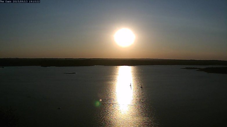 Lake Travis webcam, September 13, 2015 6:15 PM CT