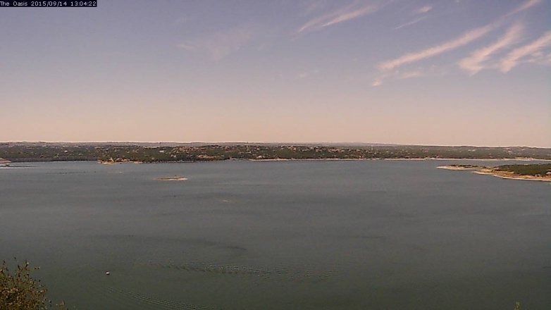 Lake Travis webcam, September 14, 2015 12:10 PM CT