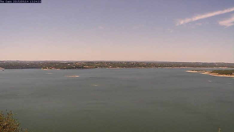 Lake Travis webcam, September 14, 2015 12:30 PM CT