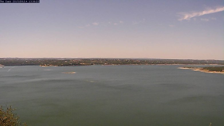 Lake Travis webcam, September 14, 2015 12:45 PM CT
