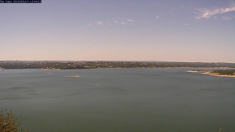 Lake Travis webcam, September 14, 2015 12:50 PM CT