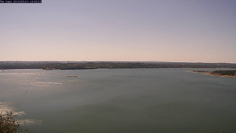 Lake Travis webcam, September 14, 2015 3:05 PM CT