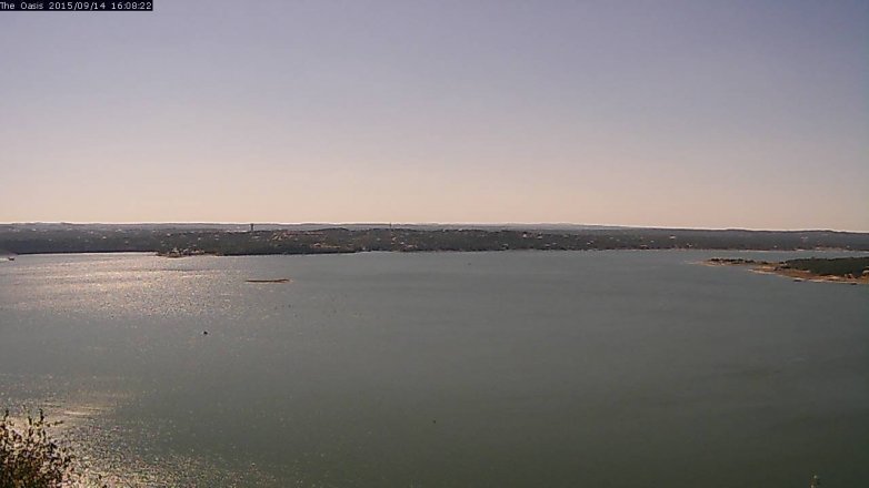 Lake Travis webcam, September 14, 2015 3:15 PM CT