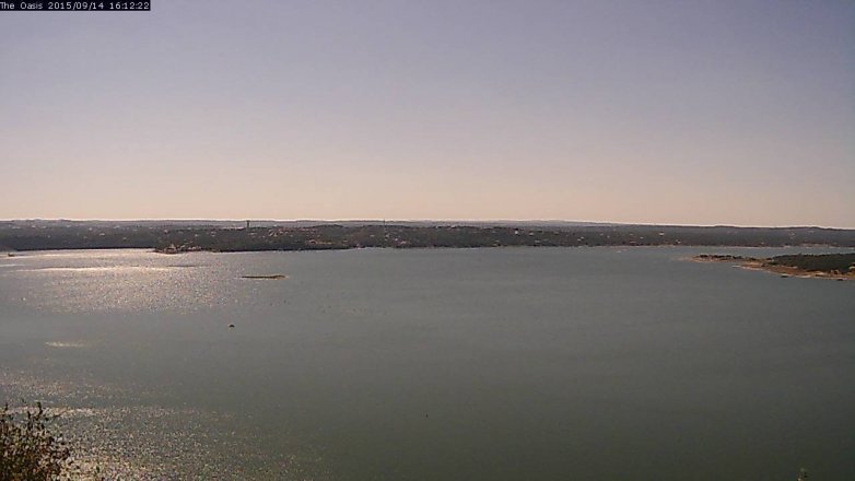 Lake Travis webcam, September 14, 2015 3:20 PM CT