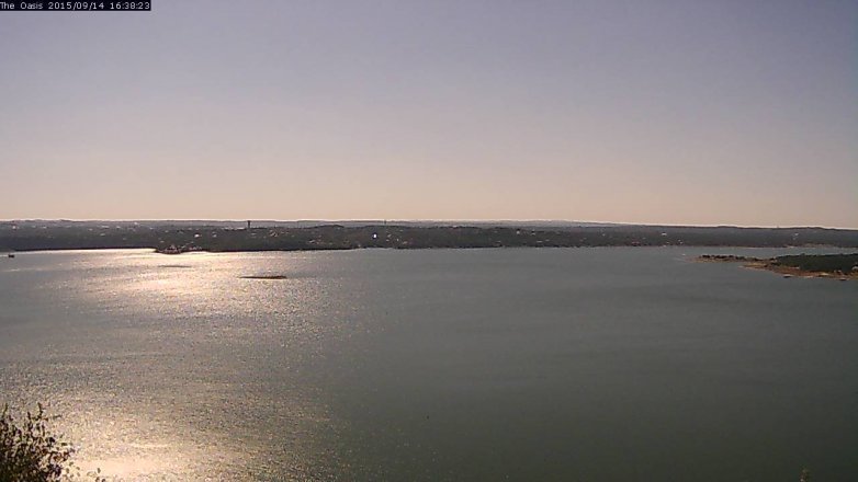 Lake Travis webcam, September 14, 2015 3:45 PM CT