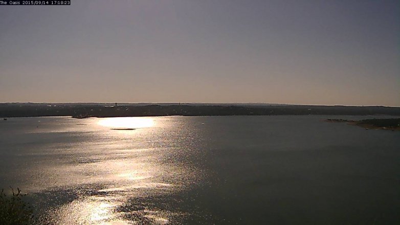 Lake Travis webcam, September 14, 2015 4:25 PM CT