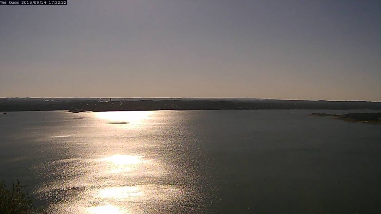 Lake Travis webcam, September 14, 2015 4:30 PM CT