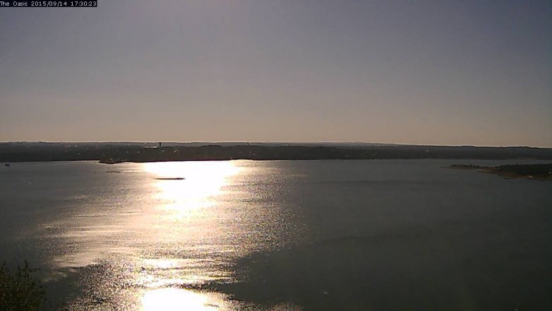 Lake Travis webcam, September 14, 2015 4:35 PM CT