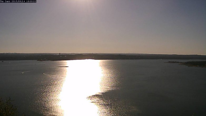 Lake Travis webcam, September 14, 2015 5:05 PM CT