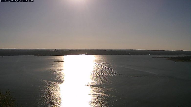 Lake Travis webcam, September 14, 2015 5:10 PM CT