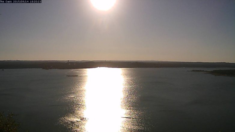 Lake Travis webcam, September 14, 2015 5:25 PM CT