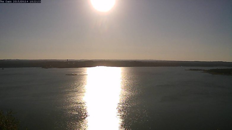 Lake Travis webcam, September 14, 2015 5:30 PM CT