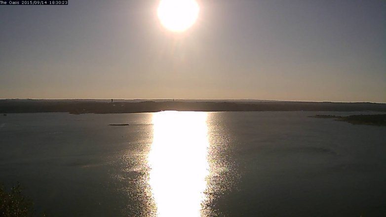 Lake Travis webcam, September 14, 2015 5:35 PM CT