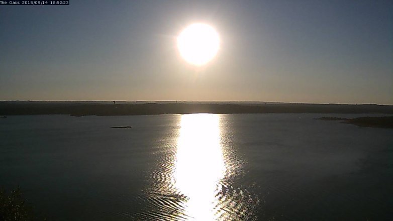 Lake Travis webcam, September 14, 2015 6:00 PM CT