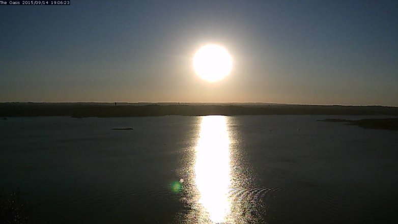 Lake Travis webcam, September 14, 2015 6:10 PM CT