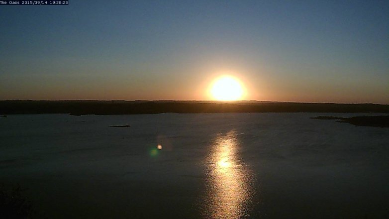 Lake Travis webcam, September 14, 2015 6:35 PM CT