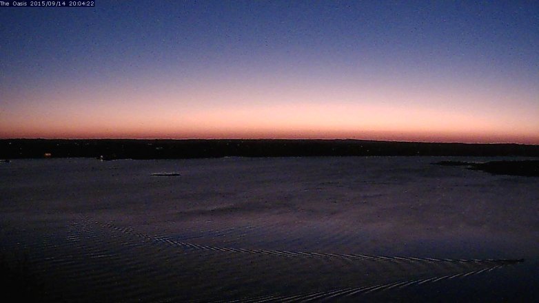 Lake Travis webcam, September 14, 2015 7:10 PM CT