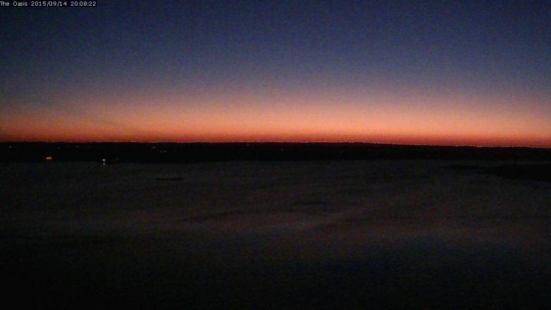 Lake Travis webcam, September 14, 2015 7:15 PM CT