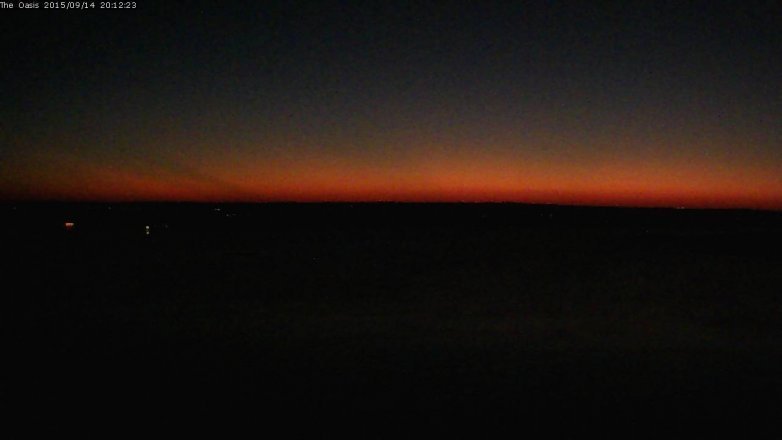 Lake Travis webcam, September 14, 2015 7:20 PM CT