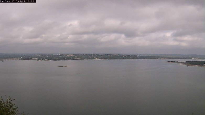 Lake Travis webcam, September 15, 2015 9:15 AM CT