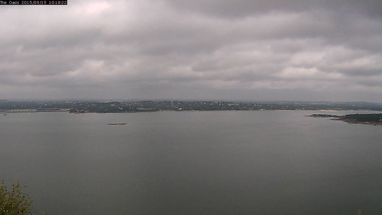 Lake Travis webcam, September 15, 2015 9:25 AM CT