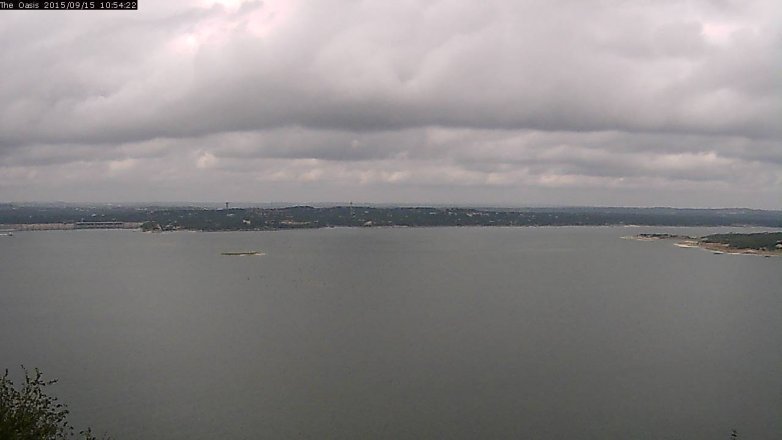 Lake Travis webcam, September 15, 2015 10:00 AM CT