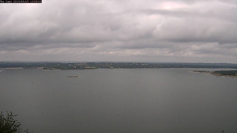 Lake Travis webcam, September 15, 2015 10:05 AM CT