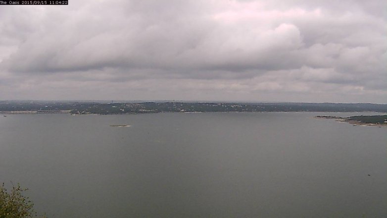 Lake Travis webcam, September 15, 2015 10:10 AM CT