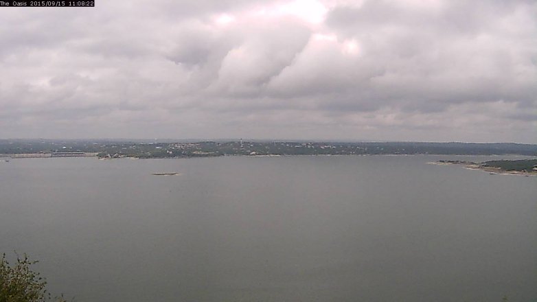 Lake Travis webcam, September 15, 2015 10:15 AM CT