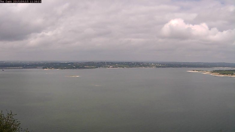Lake Travis webcam, September 15, 2015 10:45 AM CT