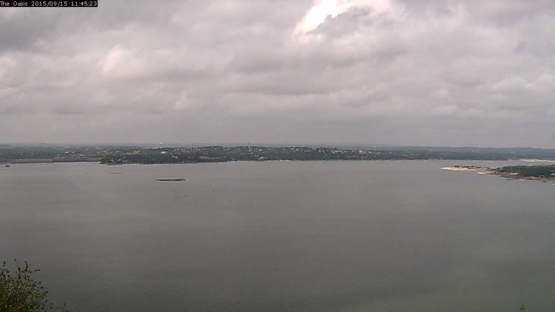 Lake Travis webcam, September 15, 2015 10:50 AM CT