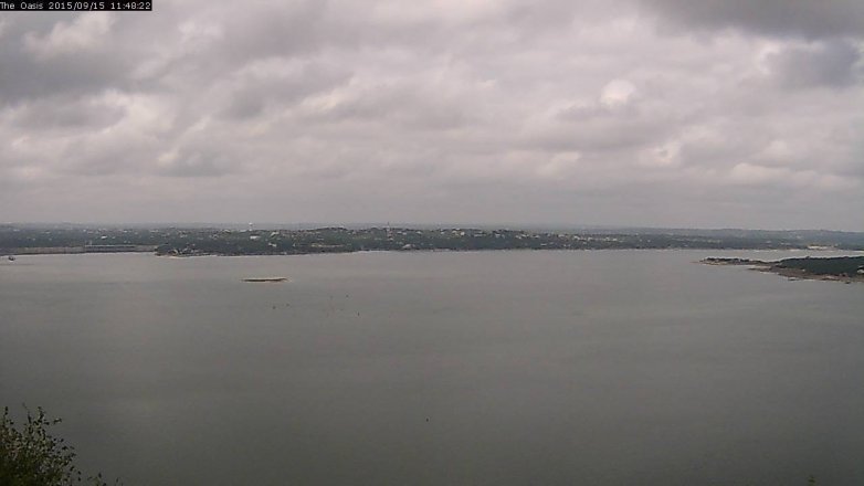 Lake Travis webcam, September 15, 2015 10:55 AM CT