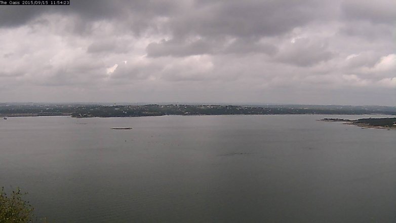 Lake Travis webcam, September 15, 2015 11:00 AM CT