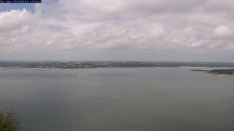Lake Travis webcam, September 15, 2015 11:10 AM CT