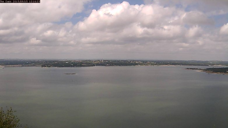 Lake Travis webcam, September 15, 2015 11:20 AM CT