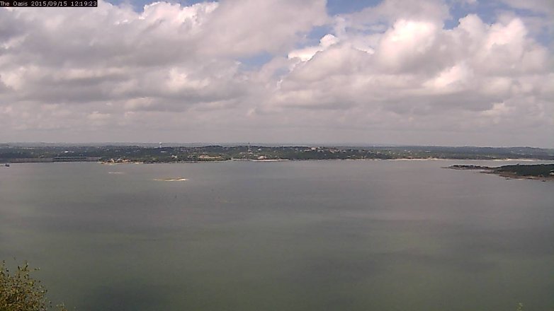 Lake Travis webcam, September 15, 2015 11:25 AM CT