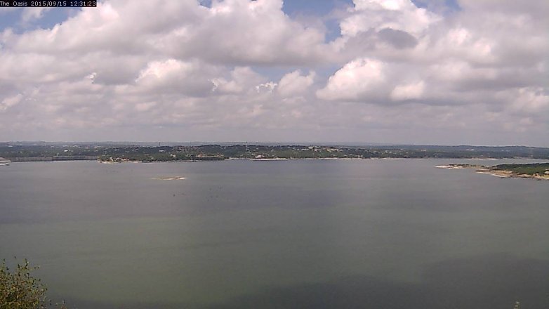 Lake Travis webcam, September 15, 2015 11:35 AM CT