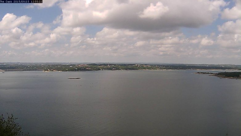 Lake Travis webcam, September 15, 2015 12:00 PM CT