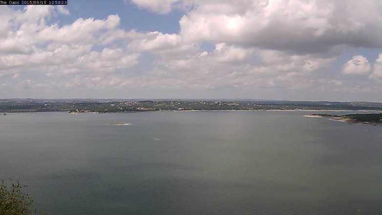 Lake Travis webcam, September 15, 2015 12:05 PM CT